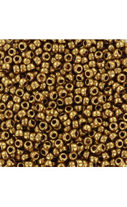 Miyuki rocailles Perlen 11/0 - Metallic light bronze 11-457L
